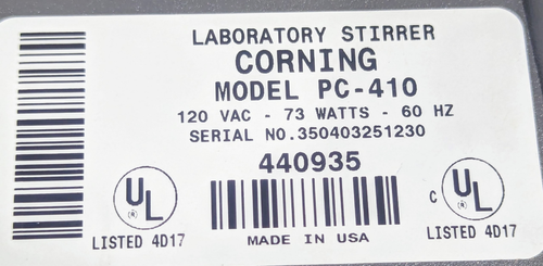Corning PC-410 Agitatore magnetico da laboratorio - Foto 6 di 6