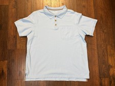 Duluth Trading Co Relaxed Fit Polo Shirt Mens XL Pocket Casual Workwear Blue