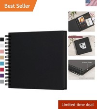 360-Degree Rotating 8x8 Inch DIY Scrapbook Album - 80 Pages to Capture Memories