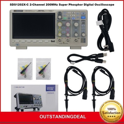 SDS1202X-C 2-Channel 200MHz Bandwidth Super Phosphor Digital   ot25 #fv