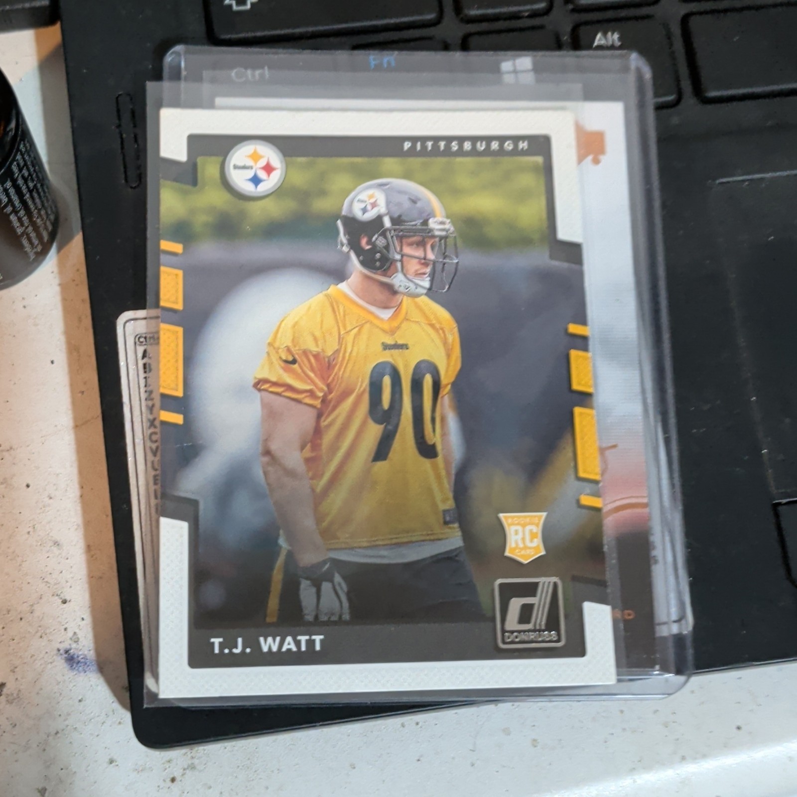2017 Panini Donruss Rookies T.J. Watt #372 Pittsburgh Steelers Rookie Card