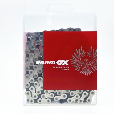 SRAM GX Eagle 12s Chain 126 Links PowerLock Silver Black MTB Bike CN-EAGL-GX-A1