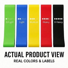 5 Resistance Bands Set for Exercise, Workout, Physical Therapy, Yoga  Rehab