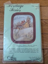 new/sealed Fall Season embroidery kit 2917, Heritage Series by Cathy Needlecraft