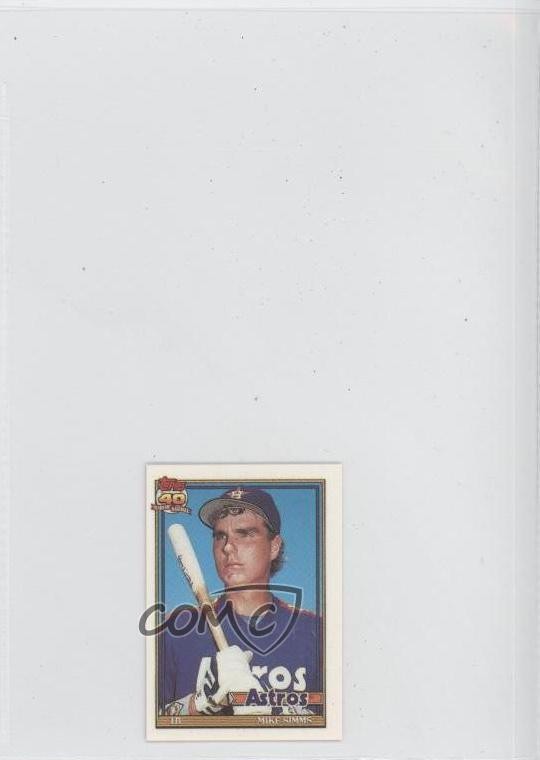 1991 Topps Micro Mike Simms #32 Rookie RC 0b5