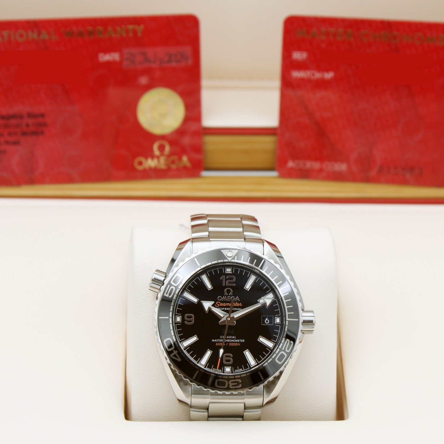 Omega Planet Ocean 215.30.40.20.03.001 40mm Black Dial Steel 2024 Box and Papers