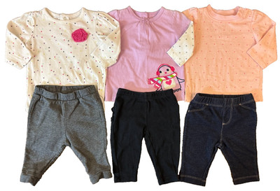 Baby Girl 3 Months Outfits Leggings Pants Shirts Long Sleeve Clothes Lot Penguin