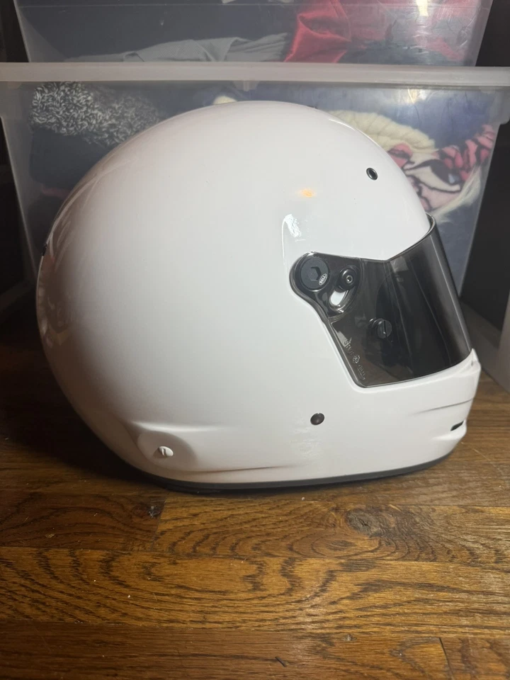 Bell - Casco de carreras de autos M.8 SA2020 | Auto/Kart Snell | Blanco  Foto 4 de 4