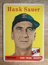 1958 Topps #378 Hank Sauer LOW GRADE