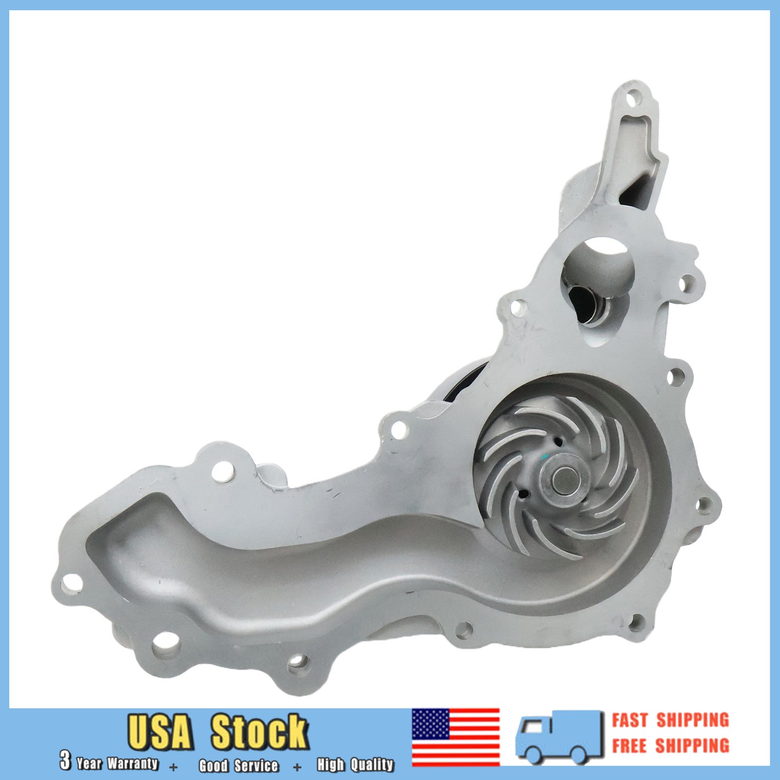 Fit Maserati Ghibli Levante Quattroporte 3.0T Water Pump+Gasket & Thermostat USA