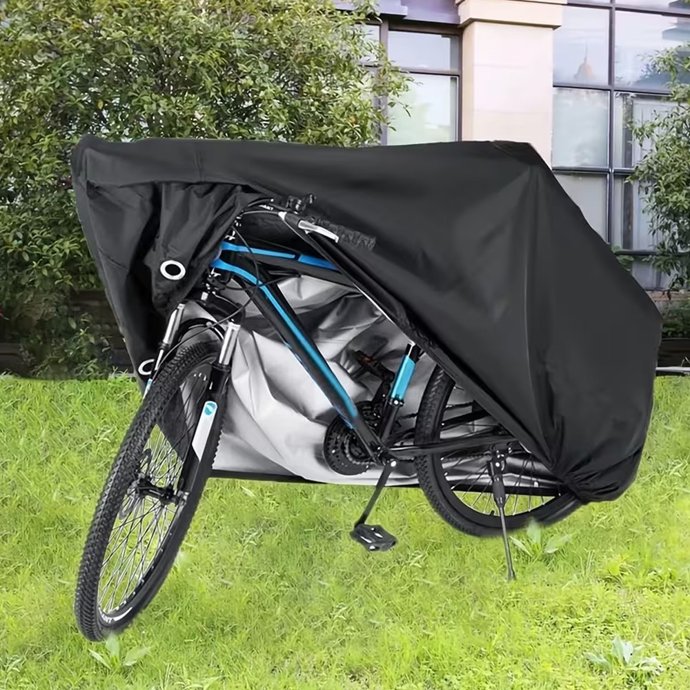 Telo Copri Bicicletta Mountain Bike Impermeabile Resistente Protezione Esterno 1/2Bikes foto 5