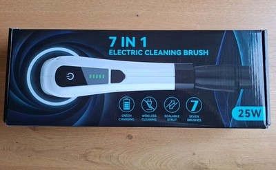 Elektrische Reinigungsbürste Bad, 7 in 1 Electric Cleaning Brush Mit Austauschba