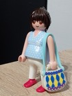 PLAYMOBIL FIGURINE FEMME ENCEINTE AVEC SAC MARCHÉ CITY LIFE COIFFURE PARC