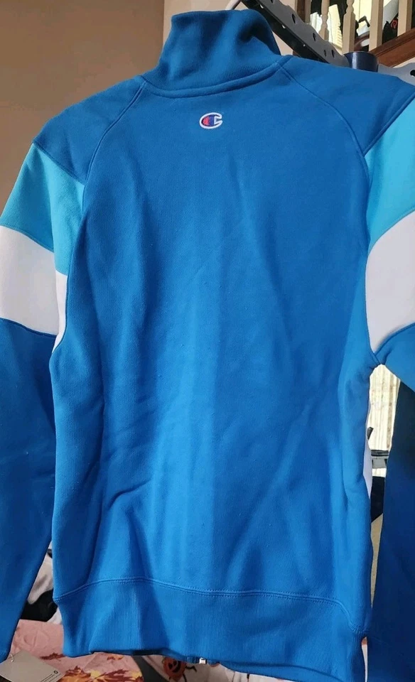 Champion Life Reverse Weave Colorblock Full Zip Logo Track Jacket NWT $80 XS D25 - Image 4 of 4