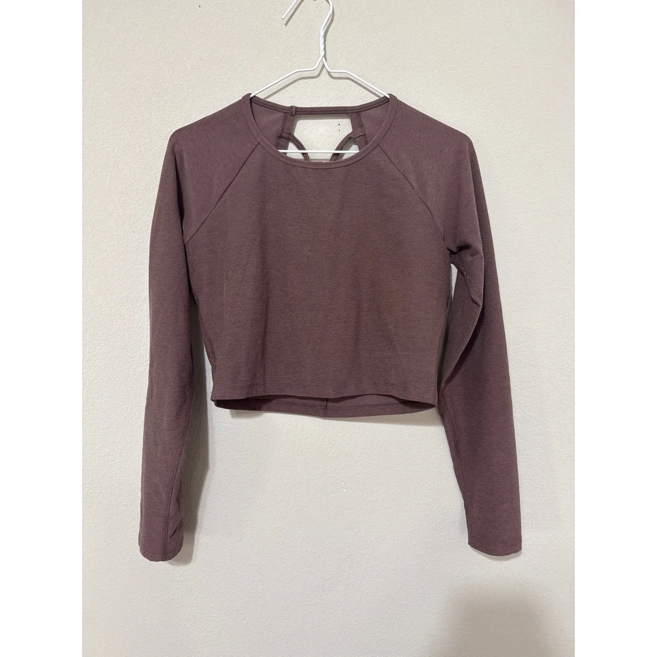 Suéter Recortado Beyond Yoga Spacedye Iluminar Marrón Trufa Brezo Grande Foto 2 de 4