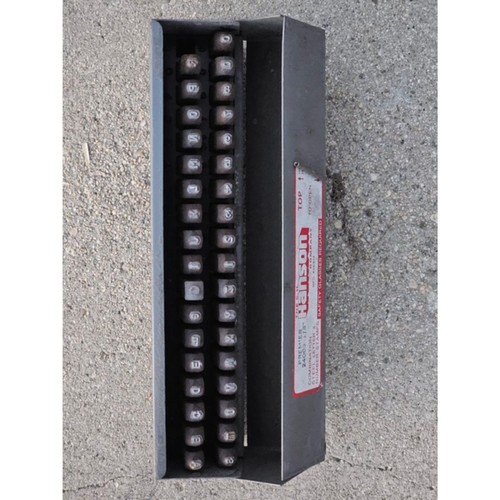 CH Hanson Combination Steel Letter and Number Set, 1/8", - 24005 MFG# 081834