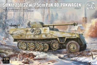 Grenzmodell 1/35 Sd.Kfz.251/22 W 7,5cm PaK 40 ''Pakwagen'' BT-043