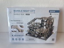 NEW SEALED ROKR Marble Run LGA01 Marble Night City 3D Wooden Puzzle Toys Games