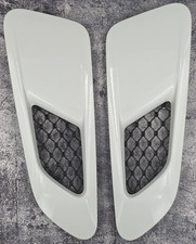 17-20 Jaguar X152 F-type Awd Hood Bonnet Vent Grille White Oem Set