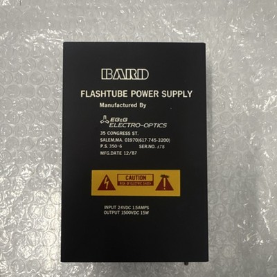 BARD Flashtube Power Supply 24VDC 1.5A 1500VDC 15W Lite-Pac Adjustable Flash