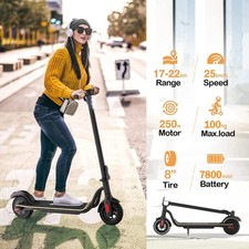 22KM ADULT ELECTRIC SCOOTER FOLDING 25KM/H FAST SPEED URBAN COMMUTE E-SCOOTER