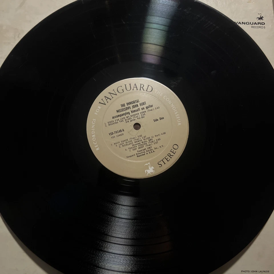 MISSISSIPPI JOHN HUR Immortal LP Vanguard SVRL19005 UK черная этикетка винил РЕДКАЯ - Изображение 4 из 4