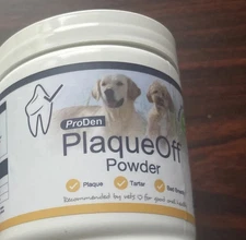 ProDen PlaqueOff Powder For Dogs Dental Hygiene 4.4oz Exp 2027