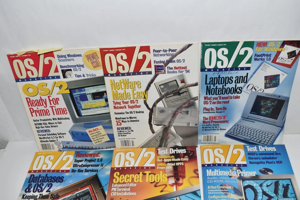 OS2 MAGAZINE LOT OF 9 ISSUES- 1994- INCLUDES DEC 1993 #1 ISSUE (XDV89) - Image 2 of 4