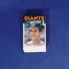 1986 TOPPS TRADED #24T WILL CLARK RC LOT OF 25 MINT B373762