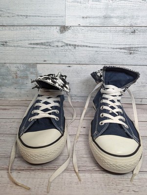 Converse Chuck Taylor All-Star Fold Down Navy Skull Cross Bones 