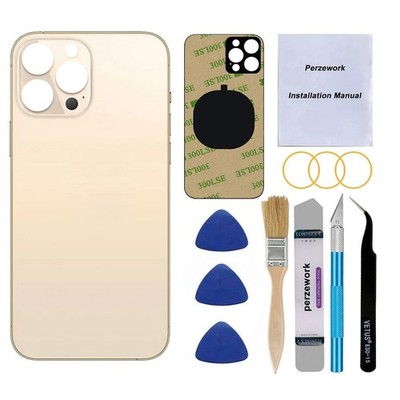 OEM Rear Back Glass Replacement (Gold) Compatible with iPhone 13 pro max 6.7 ...