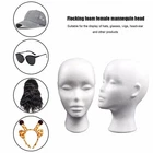 Polystyrene Foam Head Dummy Mannequin Female Model For Hat, Hair Wigs Display
