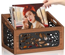 Vinyl Record Storage,70 Lps Vinyl Record Holder,Wood Record Storage