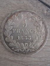 5 Francs Louis Philippe 1833B  tranche en relief F324/15
