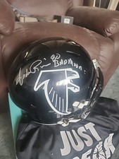Andre Rison Signed Falcons Riddell Full Size Speed Rep Helmet w/Bad Moon -SS COA