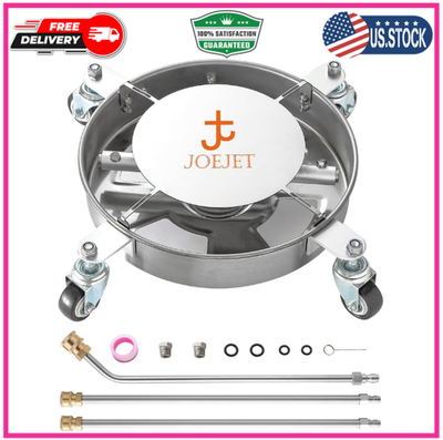 #ad #ad Undercarriage Pressure Washer Attachment 14 Inch under Car Cleaner with 4 Wheel $117.38