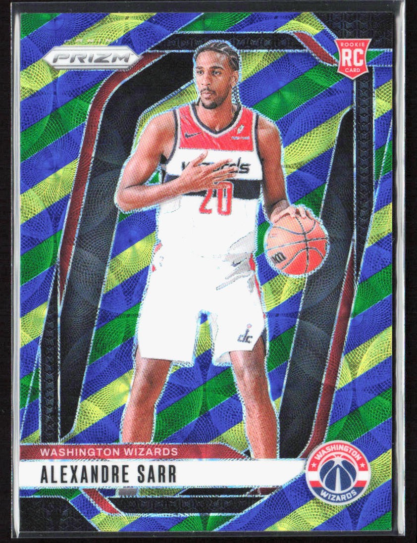 2024-25 Panini Prizm Alexandre Sarr Choice Blue Yellow Green Scope RC #264