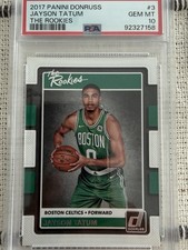 2017-18 Panini Donruss - The Rookies Jayson Tatum #3 (RC) PSA 10