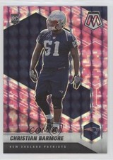 2021 Panini Mosaic Rookies Pink Camo Mosaic Prizm Christian Barmore #358 09wc