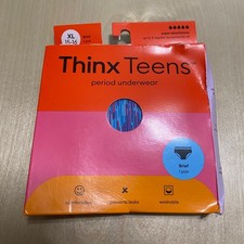 Thinx XL Teens Super Absorbency Cotton Brief Period Underwear Panties Multicolor