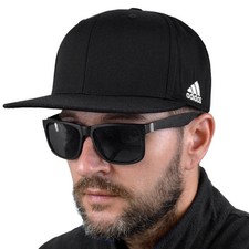 Adidas STR Snapback Herren Basecap Flat Cap Kappe Trucker schwarz S M L [OSFM]
