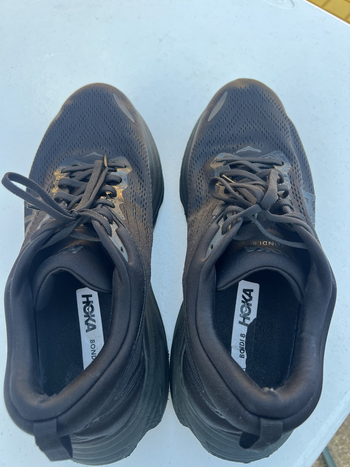 Men’s Black HOKA Bondi 8 Running Shoes Size 13 thumbnail 7