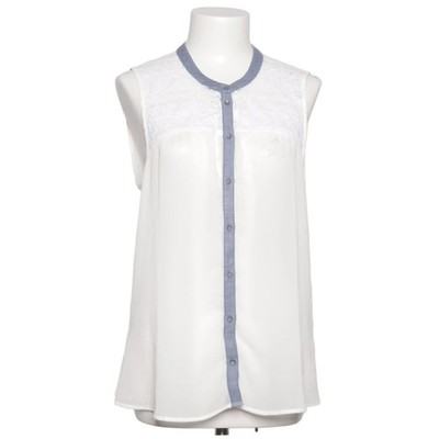 ONLY Weekend Wardrobe, Top, Größe: 40, Weiß/Blau, Damen #tSr