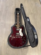 Epiphone Noel Gallagher Riviera Dark Wine Red Electric Guitar with hard case