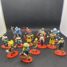 Final Fantasy X Coca Cola Collectible Figure Set  14 Pieces From Japan