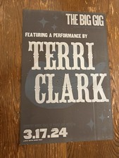 RARE Terri Clark 2024 Country Music Hall Of Fame Big Gig Hatch Show Print Poster