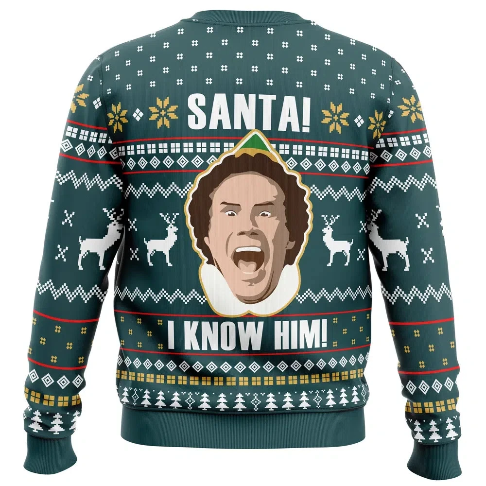 Santa I Know Him Elf Ugly Christmas Sweater