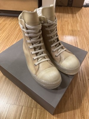 Rick Owens EDFU Ramones High Tops Natural/Clear IT41