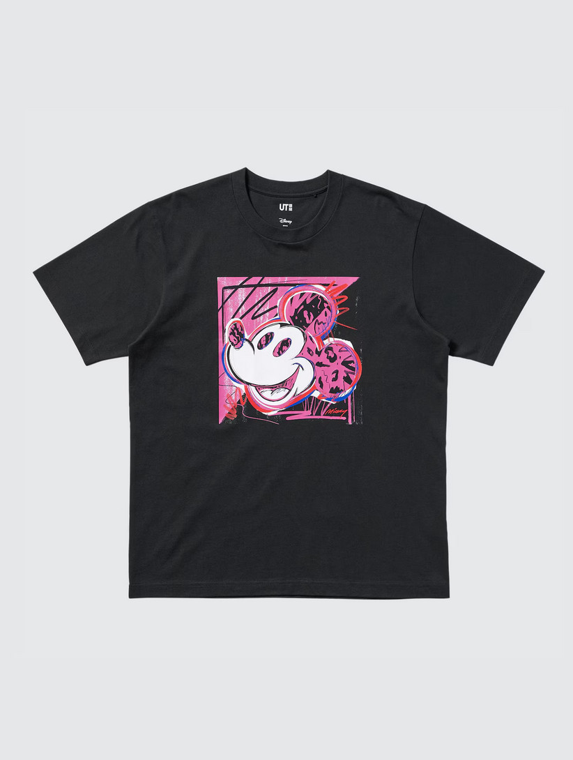 NWT Uniqlo Disney Mickey Mouse  Faces Premium T-Shirt Graphic Print Tee  Medium