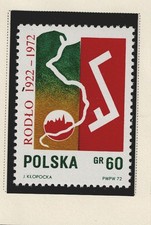 Poland Emigration to Germany stamp 1972 MNH PO